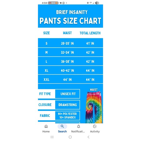 Brief Insanity	Size	L Feline Festive Cat Kitten Christmas Lounge Pants Unisex - Picture 6 of 6